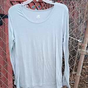 ZeroXposur Light Gray Long Sleeve Women's Top
